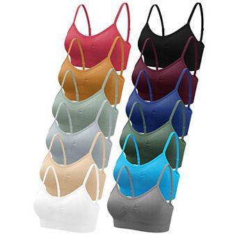 12 pc Women Wireless Bralette Tank Top Sports Lounge Bra