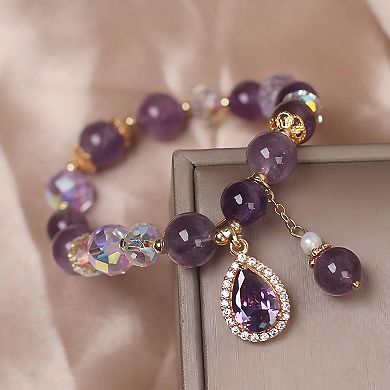 Tourmaline Lily Bracelet Women Good Luck Gift