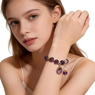 Tourmaline Lily Bracelet Women Good Luck Gift