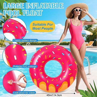 Inflatable Donut Pool Float Tube Summer Beach Party
