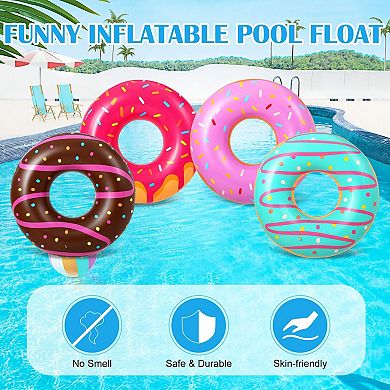Inflatable Donut Pool Float Tube Summer Beach Party