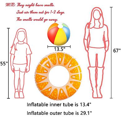 Donut Pool Floats Inflatable Rings Beach Balls