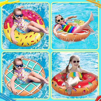 Donut Pool Floats Inflatable Rings Beach Balls