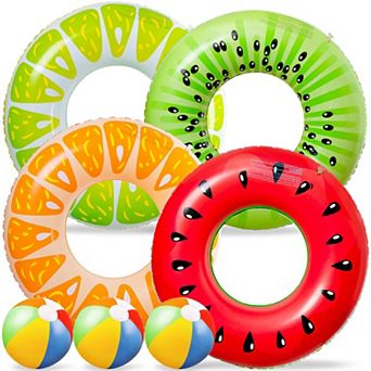Donut Pool Floats Inflatable Rings Beach Balls