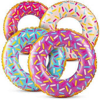 Inflatable Donut Pool Float Swim Ring Party Floaties