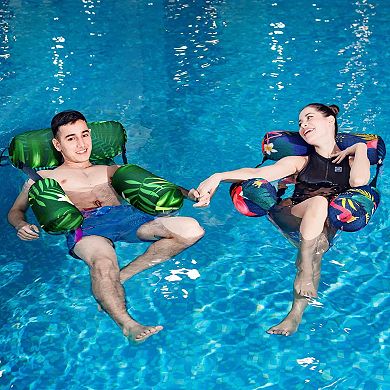 Inflatable Pool Float Lounge Chair Hammock Mesh Water