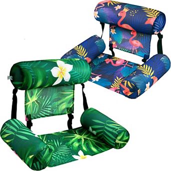 Inflatable Pool Float Lounge Chair Hammock Mesh Water