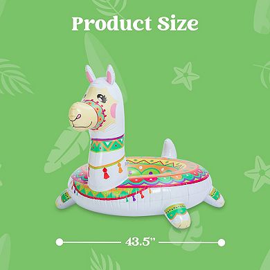 Inflatable Llama Pool Float Beach Summer Raft Lounger