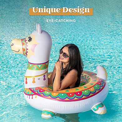 Inflatable Llama Pool Float Beach Summer Raft Lounger