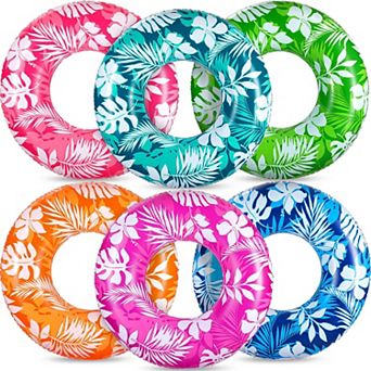 Pool Floats Tubes Inflatable Swimming Rings Tropical Leaves