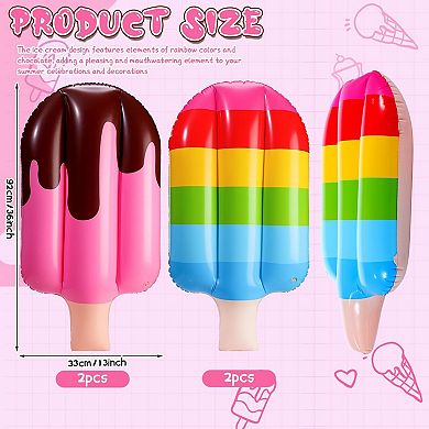 Inflatable Ice Cream Popsicle Pool Party Decorations