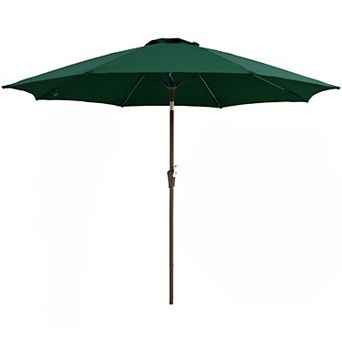 Patio Umbrella 10FT Push Tilt Crank 8 Sturdy Ribs Market Shade Garden Deck Backyard Pool Outdoor