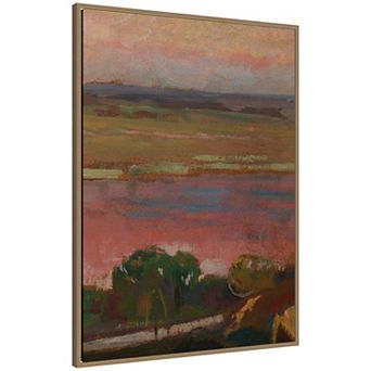 Pink River Jan Stanislawski by Nostalgia Prints Framed Canvas Wall Art Print
