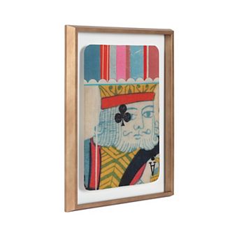 King of Clubs by Felicia Dadak Framed Printed Glass Wall Art
