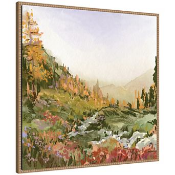 Landscape No 6 by Annie Quigley Framed Canvas Wall Art Print