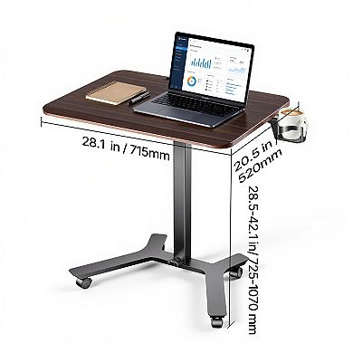 VEVOR Standing Desk, Adjustable Height Mobile Stand Up Desk