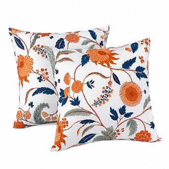 2 Pack Outdoor Throw Pillows, 18x18 Inch Waterproof Patio Cushions for Garden, Porch