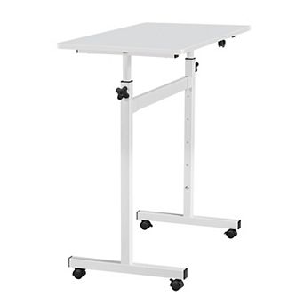 VEVOR Standing Desk, Adjustable Height Mobile Stand Up Desk with Lockable Casters