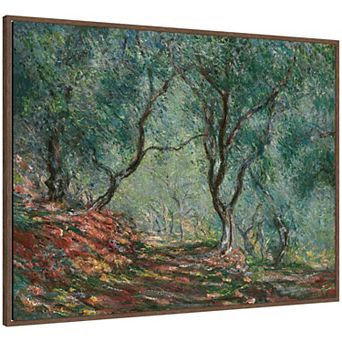 Olive Grove Claude Monet Framed Canvas Wall Art Print