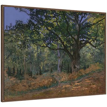 Bodmer Oak Claude Monet Framed Canvas Wall Art Print