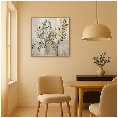 Olive Tree Abstract Square by The Creative Bunch Studio Framed Canvas Wall Art Print