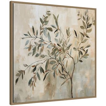 Olive Tree Abstract Square by The Creative Bunch Studio Framed Canvas Wall Art Print