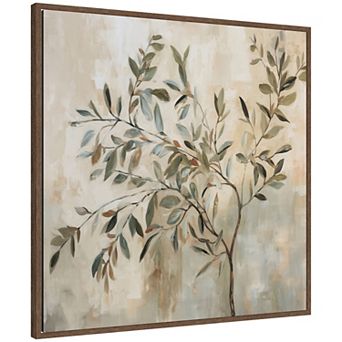 Olive Tree Abstract Square by The Creative Bunch Studio Framed Canvas Wall Art Print