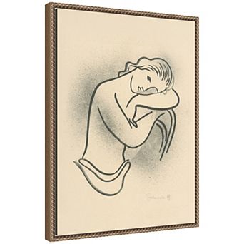 Female Portrait Galanda by Nostalgia Prints Framed Canvas Wall Art Print