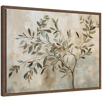 Olive Tree Abstract by The Creative Bunch Studio Framed Canvas Wall Art Print