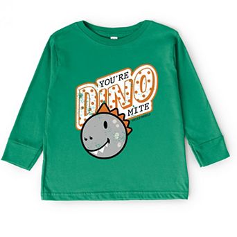SmileyWorld You're Dino-Mite - Toddler Long Sleeve Graphic Tee