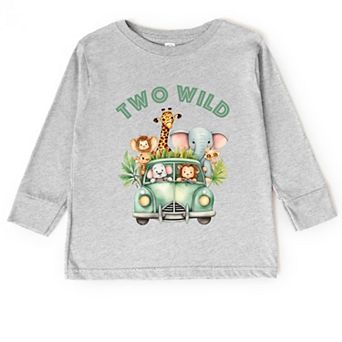 Two Wild Animals - Toddler Long Sleeve Graphic Tee