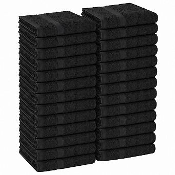 Set of 24 Cotton Salon Towels Soft Absorbent Machine Washable for Spa Gym Home