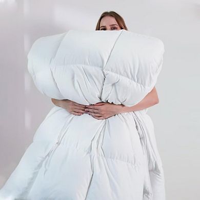White Queen Down Alternative Comforter 88x92", All Season Lightweight Duvet Insert
