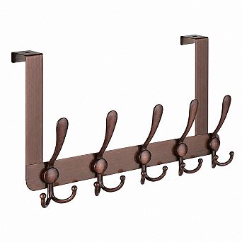 Heavy Duty All Metal Over The Door Tri Coat Rack Hanger