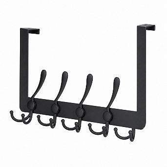 Heavy Duty All Metal Over The Door Tri Coat Rack Hanger