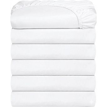 Twin Fitted Sheet Set, Ultra Soft Deep Pocket Brushed Microfiber Bedding