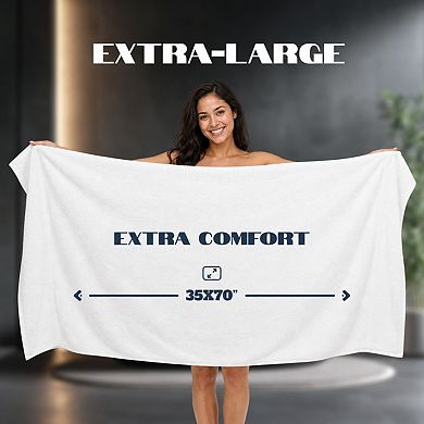 Extra Large Luxury Bath Sheets 2-Pack 700 GSM Highly Absorbent Hotel Spa Towels