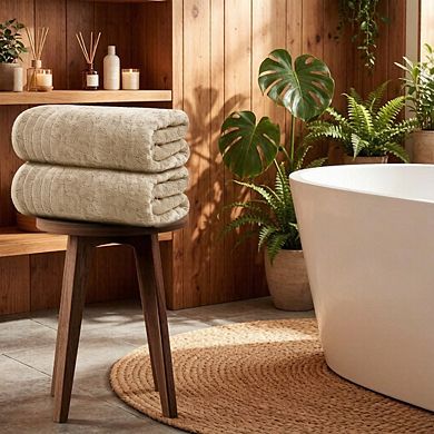 Set of 8 Super Fine Cotton Towels Quick Dry Super Absorbent Bathroom Set