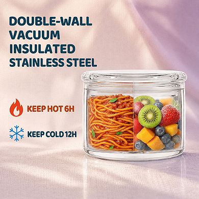 Smarkslabs 12oz Stainless Steel Vacuum Insulated Soup Thermo Jar