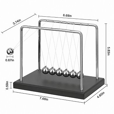 Newton Cradle Balance Balls Physics Kinetic Desk Decor Home Office Educational Toy