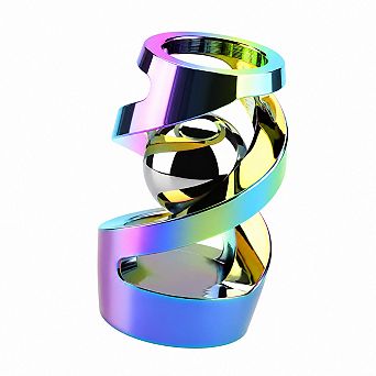 Aluminum Alloy Kinetic Spinning Desk Fidget Toy For Office Adults Teens Kids