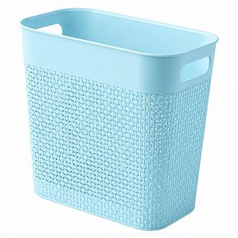 3 Gallon Plastic Rectangular Trash Can For Bathroom Kitchen Office Dorm