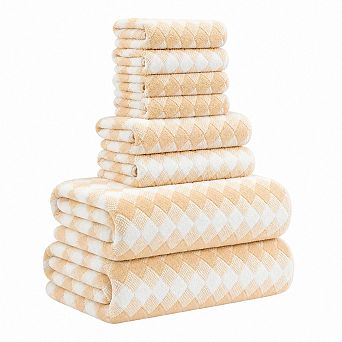 Luxury Microfiber Bath Linens Ultra Soft Highly Absorbent Quick Dry Hotel Quality