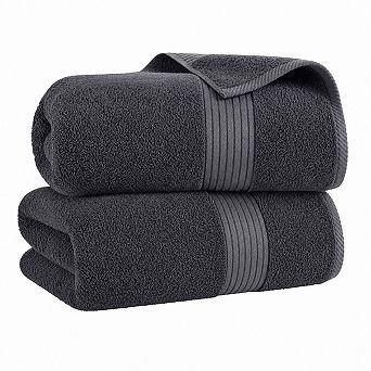 Extra Large Ring Spun Cotton Bath Sheets Soft Absorbent Easy Care Multipurpose Towel Set