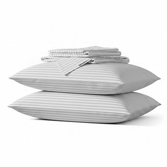 600 Series Egyptian Cotton 4 pc Deep Pocket Sheet Set Sateen Hotel Bedding
