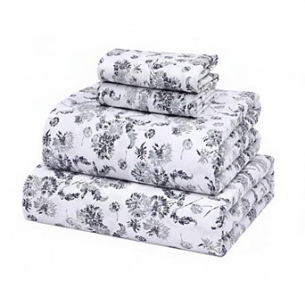 Queen Size Cotton Percale Sheet Set Cooling Hotel Style Deep Pocket Breathable Durable