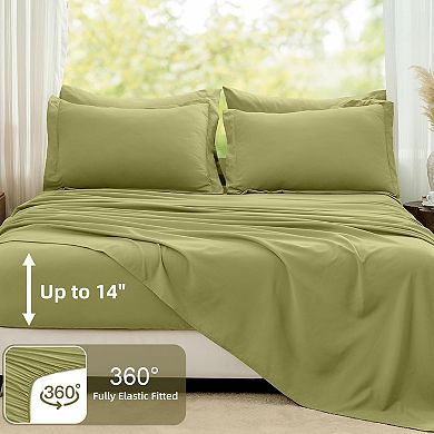 Queen Comforter Set , 7 Pieces Soft Bedding Sets Queen Size, All Season Lightweight Bed in a Bag