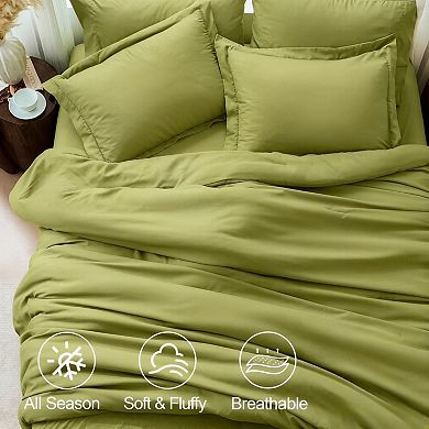 Queen Comforter Set , 7 Pieces Soft Bedding Sets Queen Size, All Season Lightweight Bed in a Bag