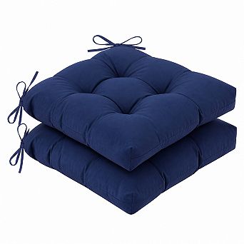 2 Pack Outdoor Patio Chair Cushions Waterproof Fade Resistant Non Slip Supportive Seat Pads