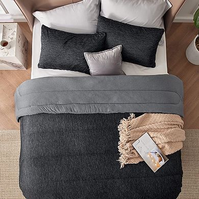 Queen Comforter Set - Cooling and Warm Bed Set, Reversible Bedding for All Season, 3 Pieces